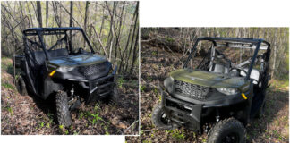 Our new Polaris Ranger climbed the mountain with ease.