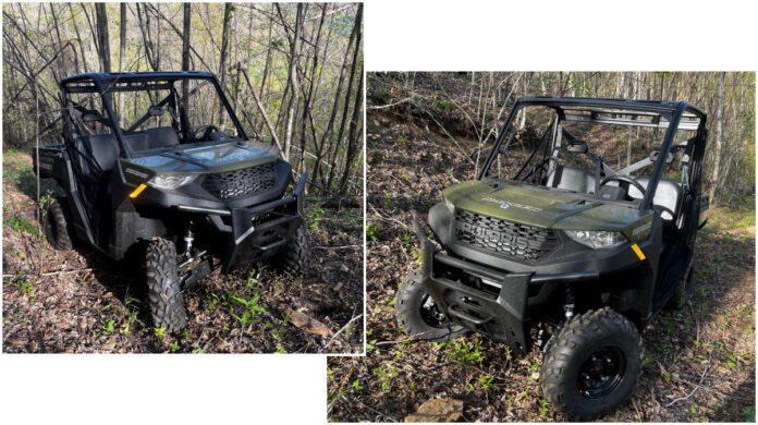 Our new Polaris Ranger climbed the mountain with ease.