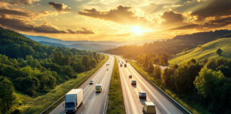 Things seemed pretty normal on the Interstate, with plenty of trucks and recreational vehicles.