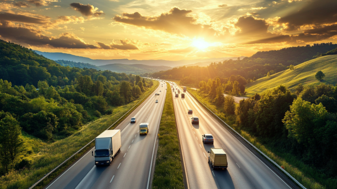 Things seemed pretty normal on the Interstate, with plenty of trucks and recreational vehicles.