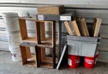 This is the first load of equipment, all bee stuff.