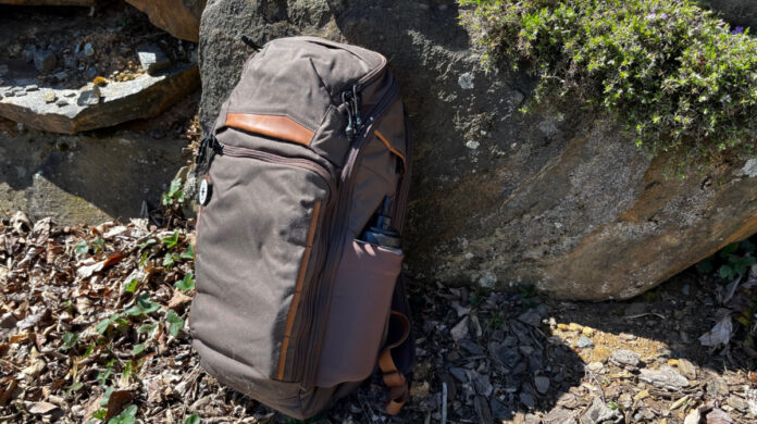 The Vertx Gamut 26l when filled with Pete's EDC gear.