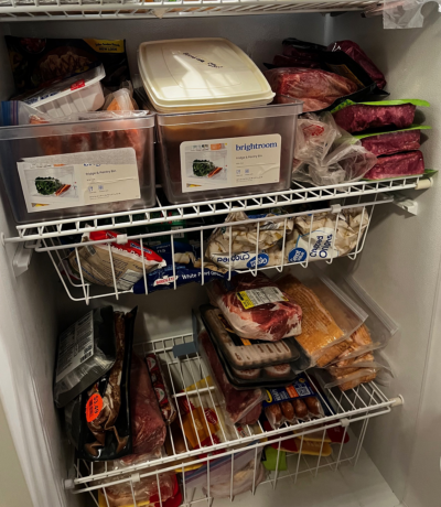 I may have 9 pounds of bacon in here, but there's room for more meat.