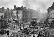 German bombers caused swaths of destruction in England during WWII.