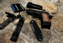 SHTF Reality Check: Matching Your Tactical Loadout to the Threat This is my minimum EDC, minus the phone, which I used to snap the photo. This stuff goes in my pocket every day. Sometimes a revolver, tourniquet, or other gear is added.